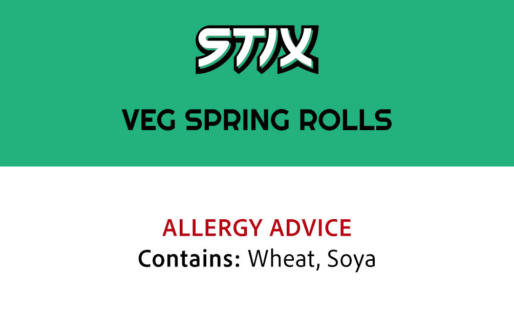 Veg Spring Rolls Allergens